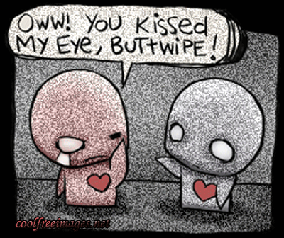 Cute Emo - Oww! You Kissed My Eye, You Buttwipe