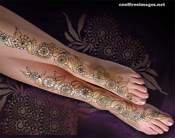 Best Feet Mehndi Design Graphics